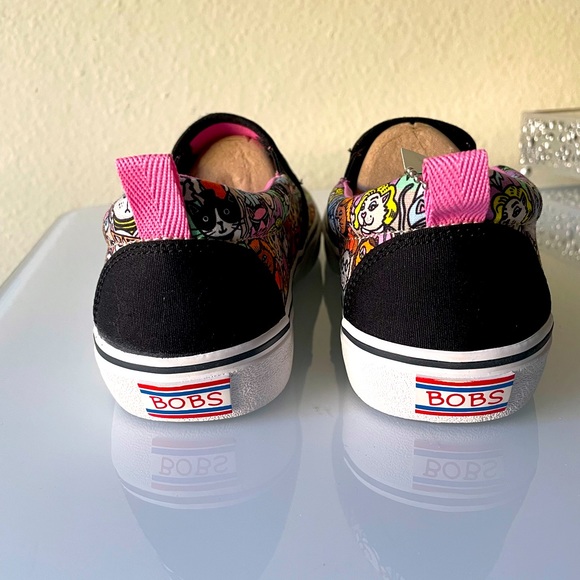 Skechers BOBS “Marley Jr Cat Pack” Slip-On Shoe - Black Multi - Picture 9 of 14